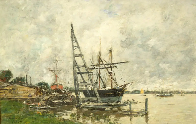 Haven van Lormont - Eugène Boudin