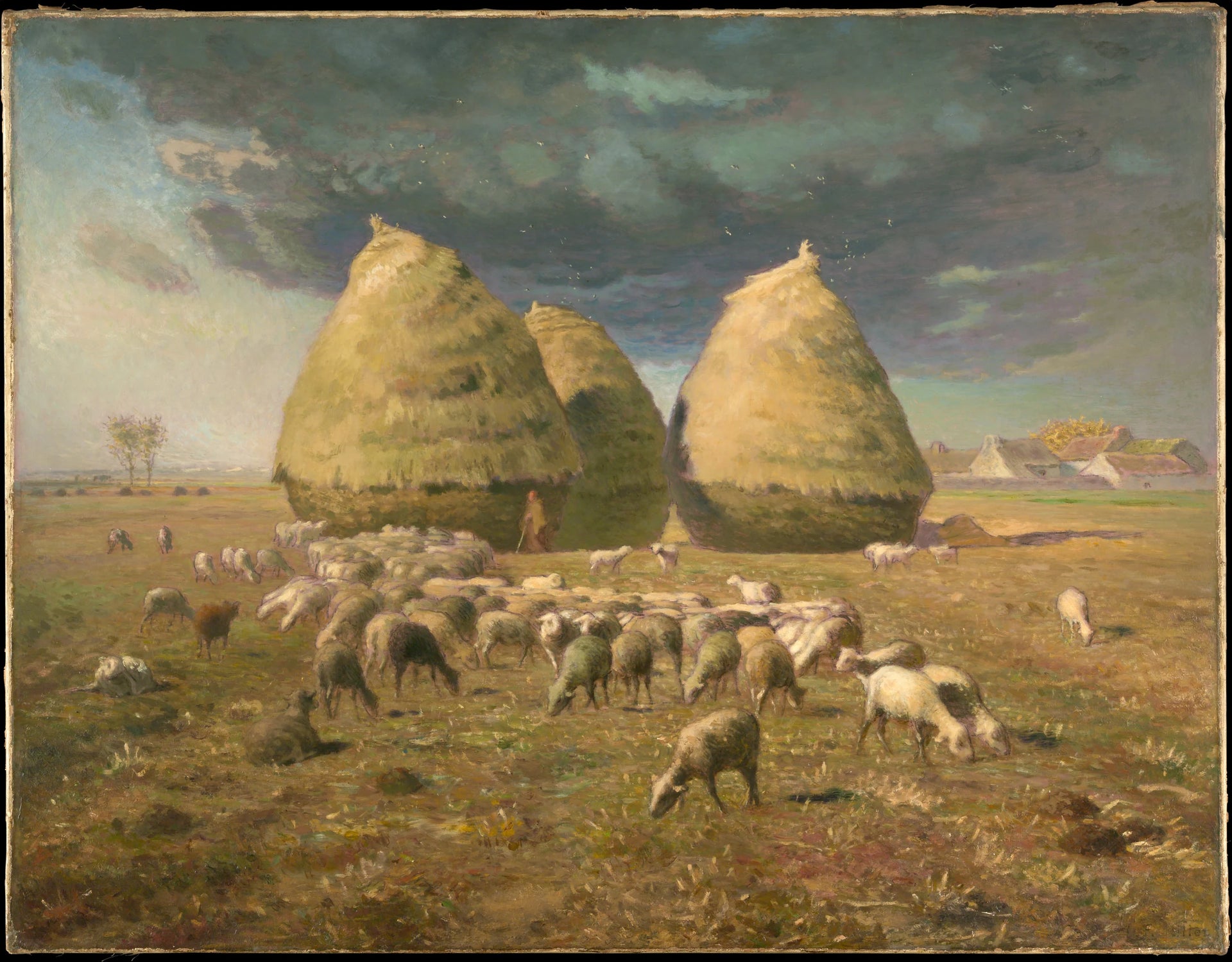 Haystacks: Autumn - Jean-François Millet