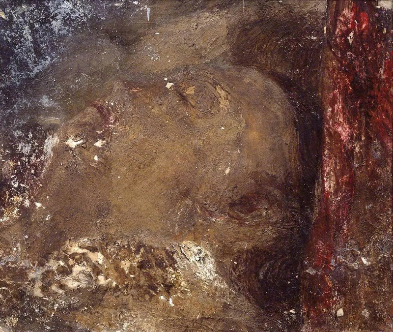 Hoofd van een Slapend Persoon - J. M. W. Turner