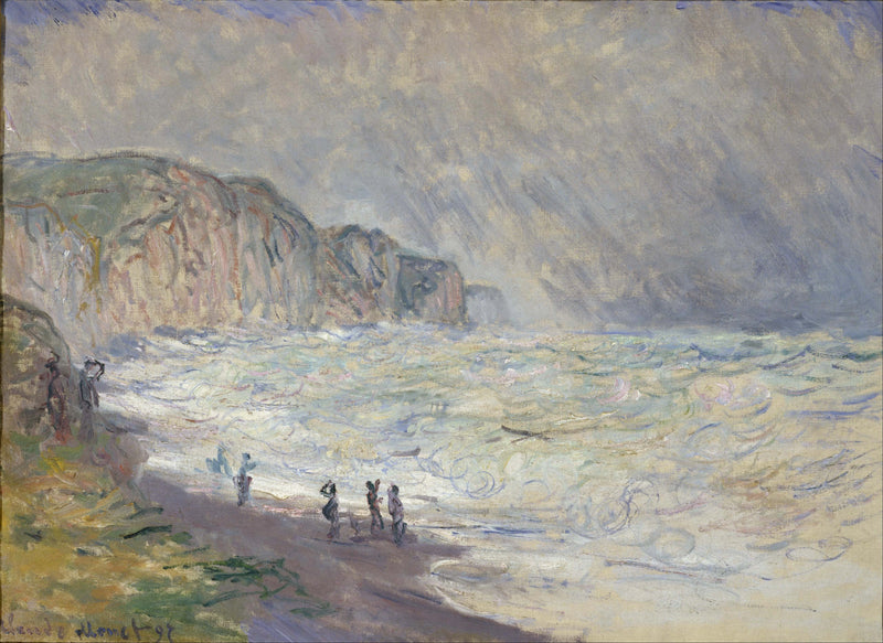 Ruwe zeeën in Pourville, NMWA W1444 - Claude Monet