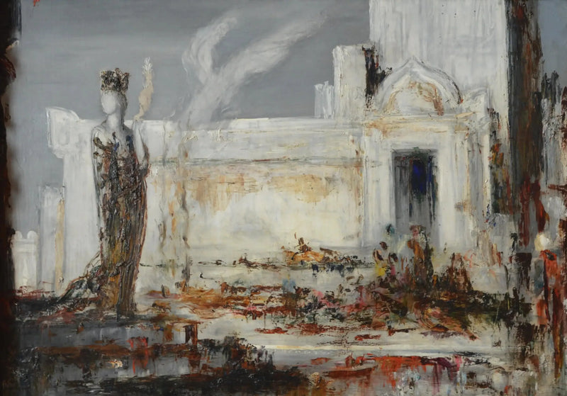 Hélène bij de Poort van Thebe - Gustave Moreau