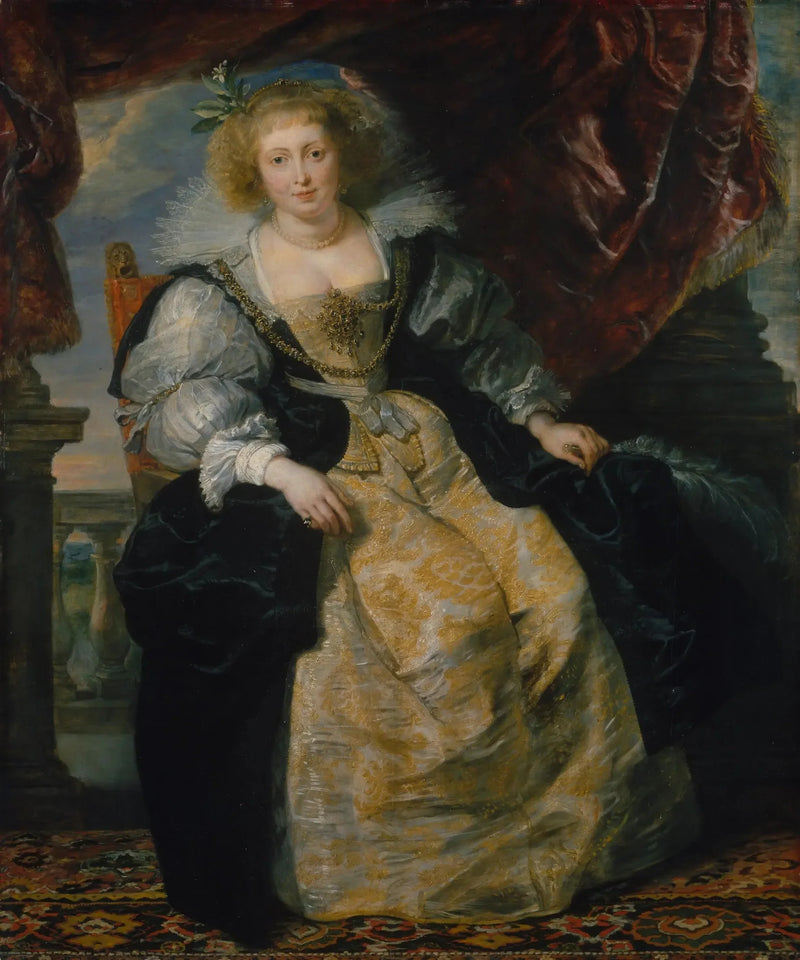 Hélène Fourment in haar bruidjurk - Peter Paul Rubens