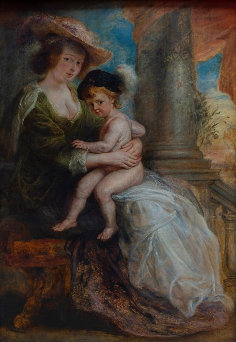 Hélène Fourment en haar zoon Frans - Peter Paul Rubens