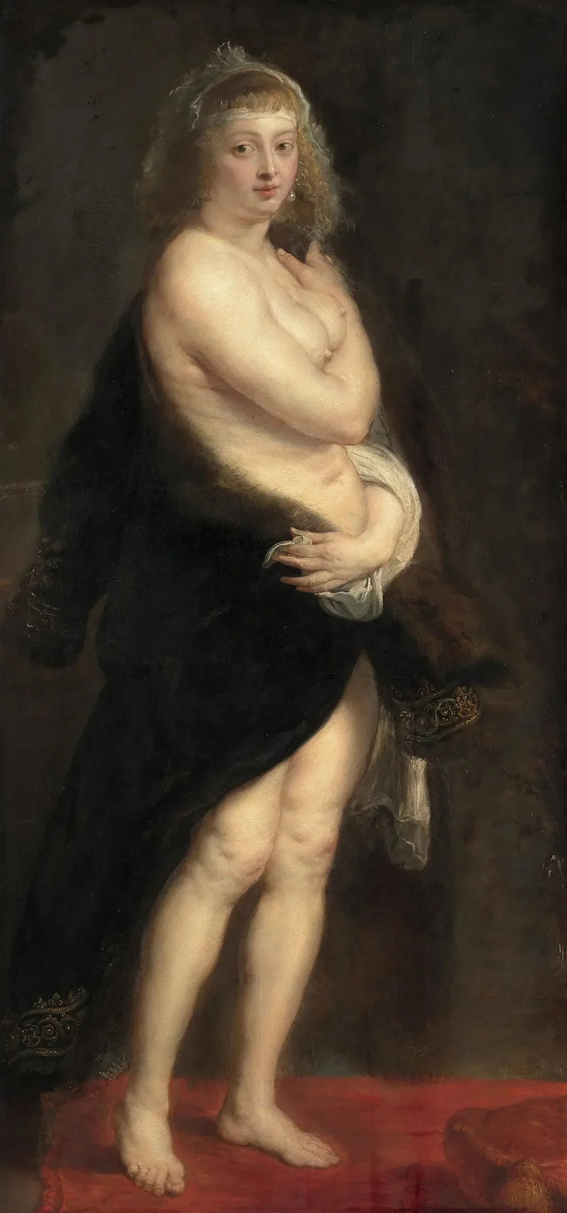 Hélène Fourment uit bad - Peter Paul Rubens