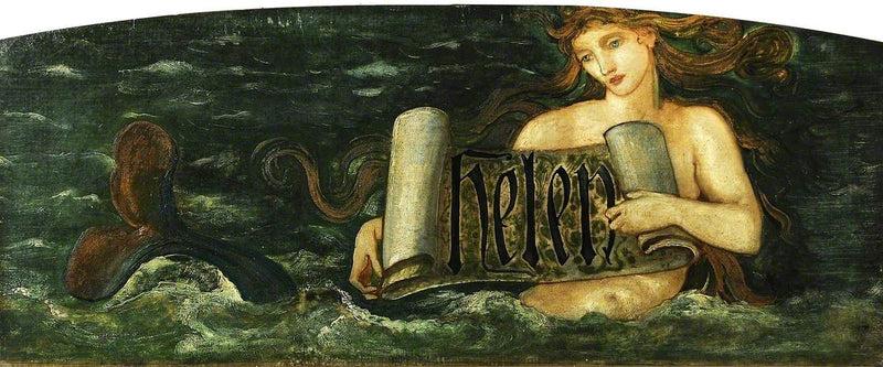 Hélène, een zeemeermin - Edward Burne-Jones