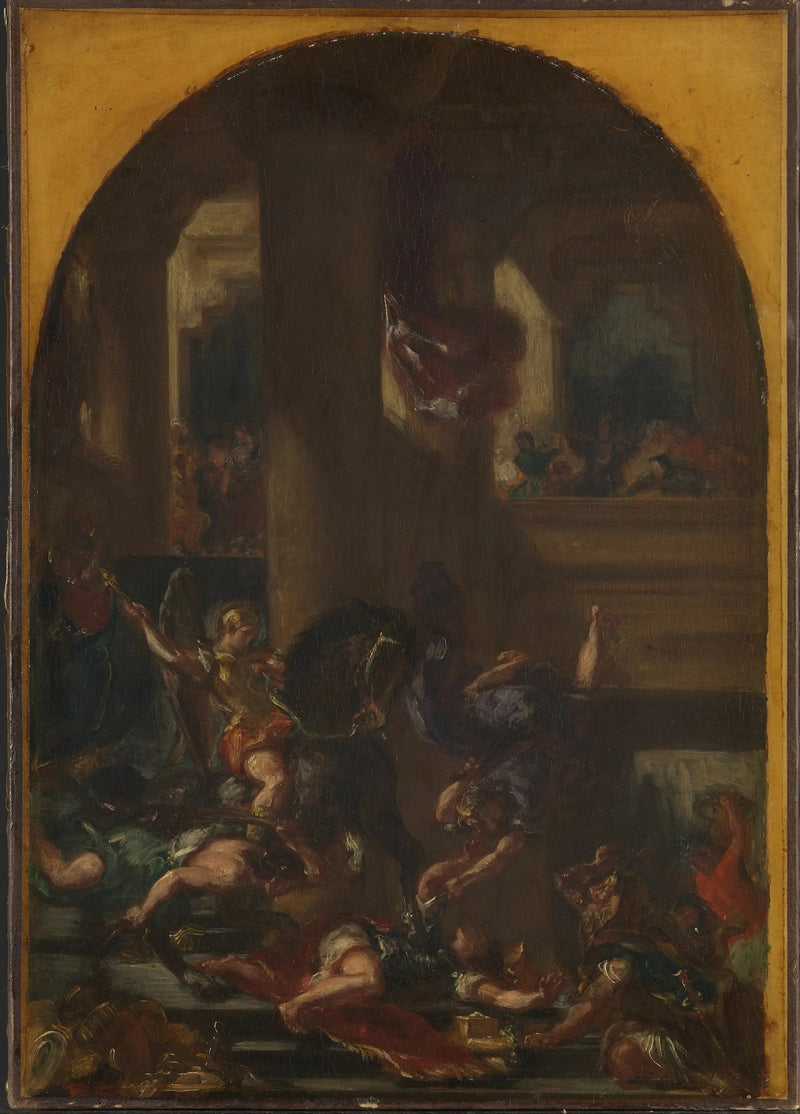 Héliodore uit de tempel verdreven - Eugène Delacroix
