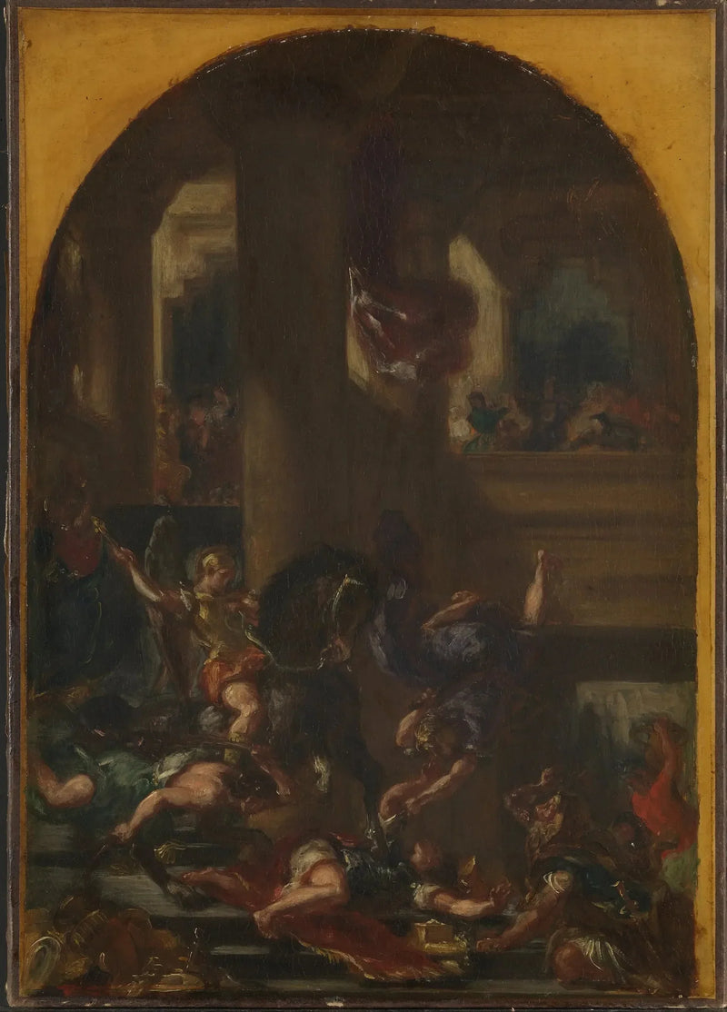 Héliodore uit de tempel verdreven - Eugène Delacroix
