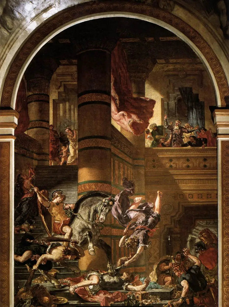 Héliodore uit de tempel verdreven - Eugène Delacroix