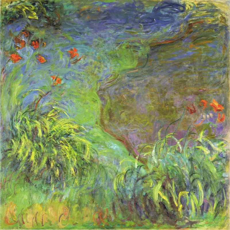 Daglelies aan het water W1819 - Claude Monet