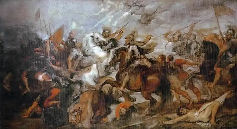 Henri IV bij de Slag bij Ivry, 14 maart 1590 - Peter Paul Rubens