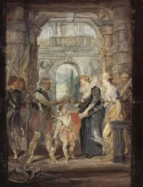 Henri IV verleent de regentschap aan Marie de Médicis - Peter Paul Rubens