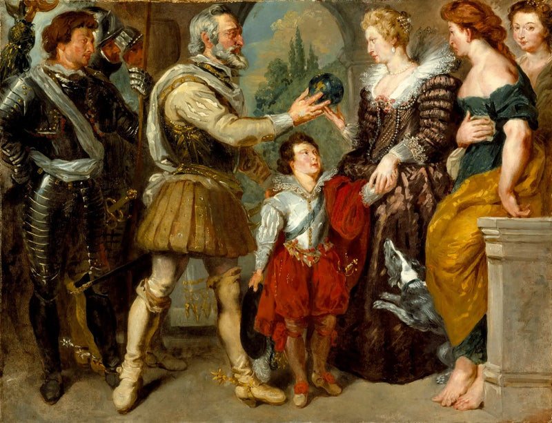 Hendrik IV vertrouwt de regentschap toe aan Maria de' Medici - Eugène Delacroix