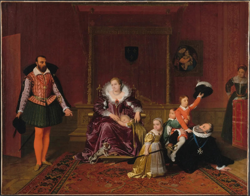 Hendrik IV ontvangt de ambassadeur van Spanje - Jean-Auguste-Dominique Ingres