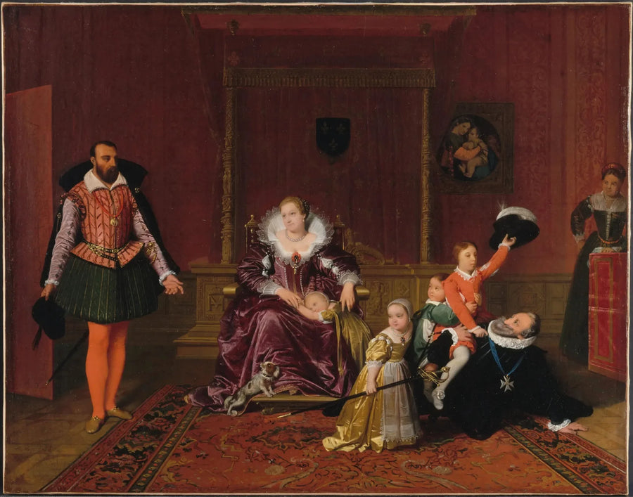Hendrik IV ontvangt de ambassadeur van Spanje - Jean-Auguste-Dominique Ingres