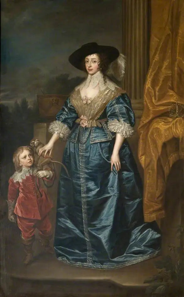 Henrietta Maria (1609–1669), met de dwerg, Geoffrey Hudson - Antoine van Dyck

Source:
Henrietta Maria (1609–1669), avec le nain, Geoffrey Hudson - Antoine van Dyck