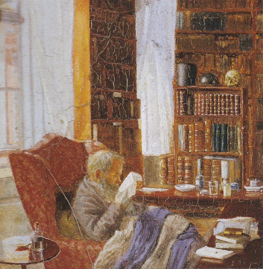 Henrik Nikolaj Krøyer in zijn kantoor. - Peder Severin Krøyer