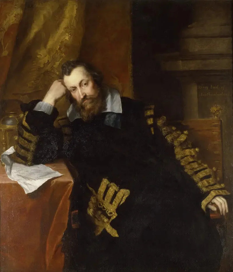 Henry Percy, 9e graaf van Northumberland KG (1564-1632), « De toverachtige graaf » - Antoine van Dyck

Source:
Henry Percy, 9e comte de Northumberland KG (1564-1632), « Le comte sorcier » - Antoine van Dyck