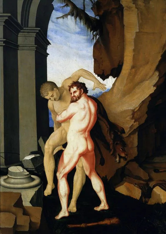 Hercules en Antaeus. - Hans Baldung Grien