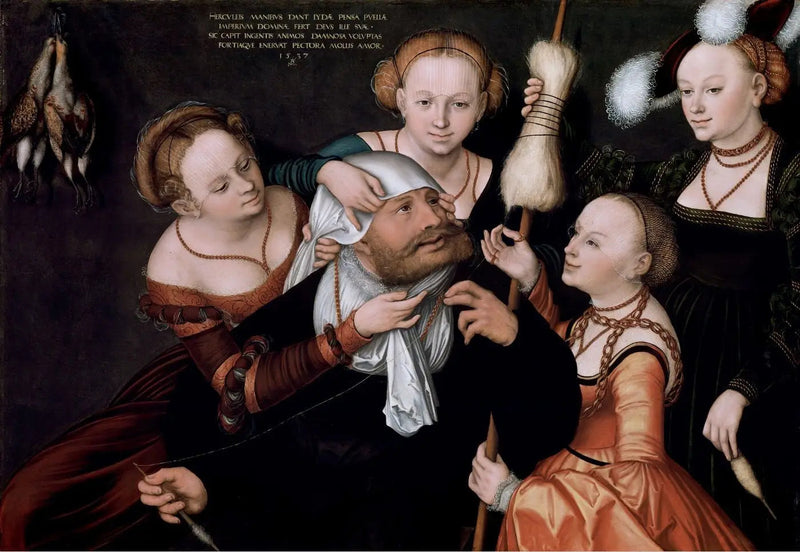 Hercules en Omphale - Lucas Cranach de Oudere