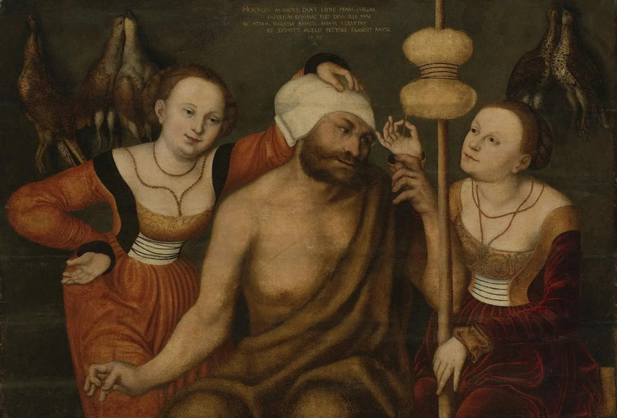 Hercules en Omphale - Lucas Cranach de Oude