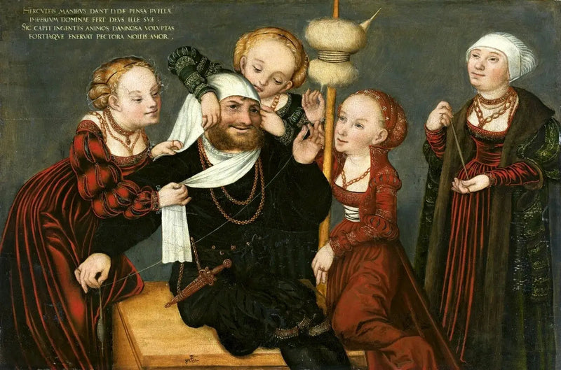 Hercules en Omphale - Lucas Cranach de Oude