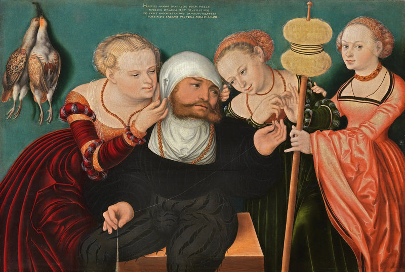 Hercules bij het Hof van Omphale - Lucas Cranach de Oudere