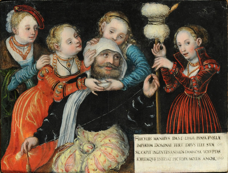 Hercules met Omphale - Lucas Cranach de Oudere