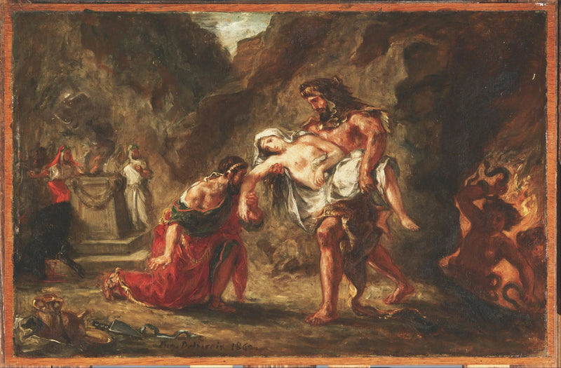 Hercules en Alceste - Eugène Delacroix