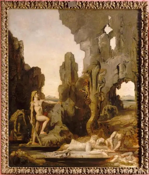 Hercules en de Hydra van Lerne - Gustave Moreau