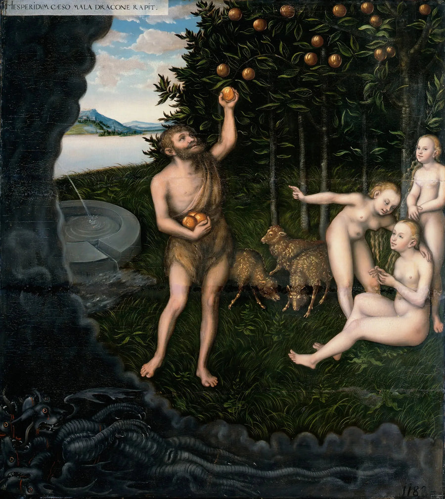Hercules en de Hesperiden - Lucas Cranach de Oudere