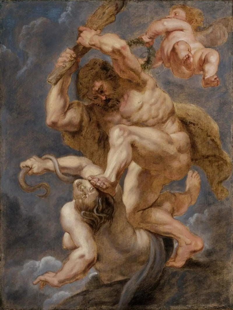 Hercules, heldhaftige deugd die de onenigheid overwint - Peter Paul Rubens