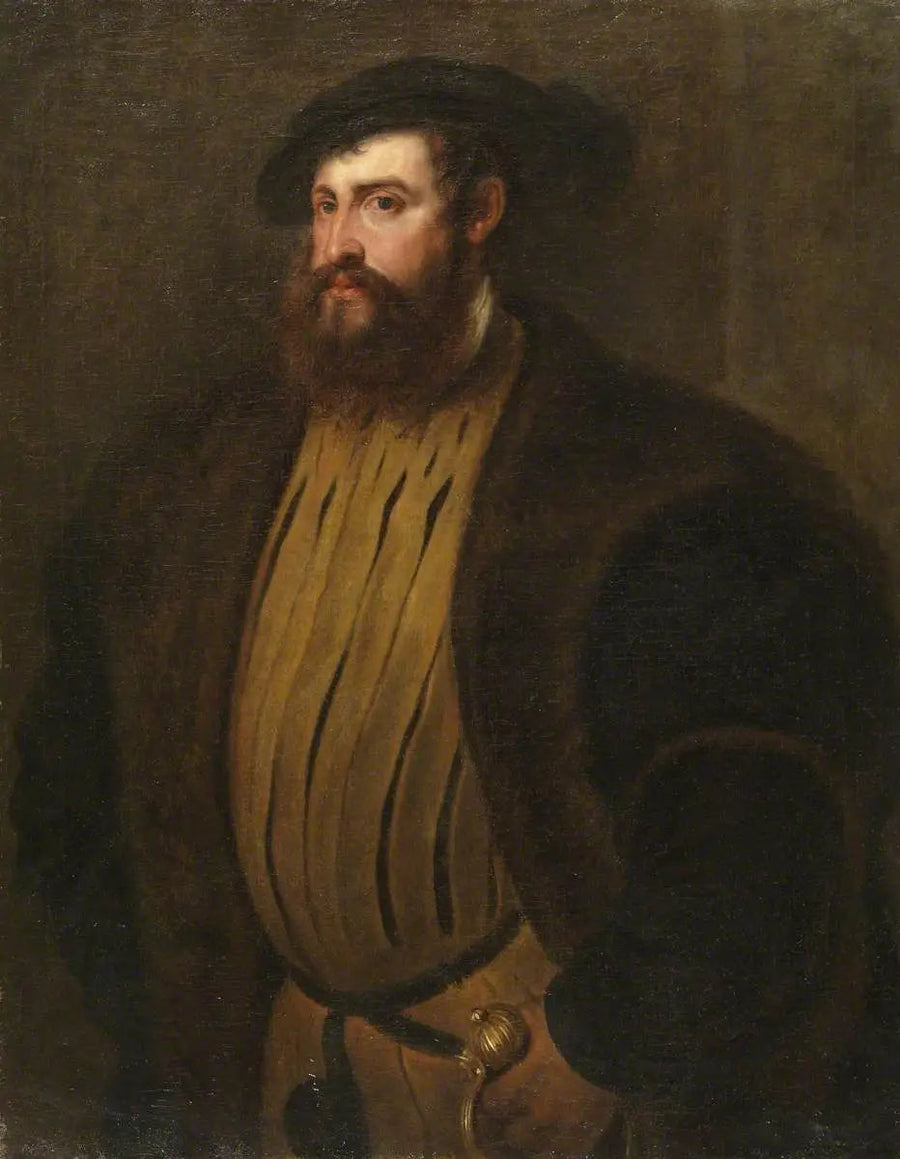Hernán Cortés (?) (naar Titiaan) - Peter Paul Rubens