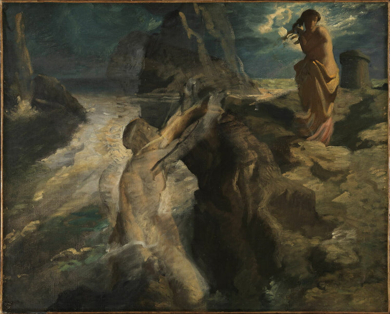 Héro en Léandre - Théodore Chassériau