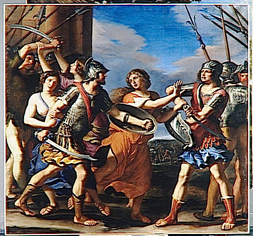 Herschepping van Romulus en Tatius - Guercino