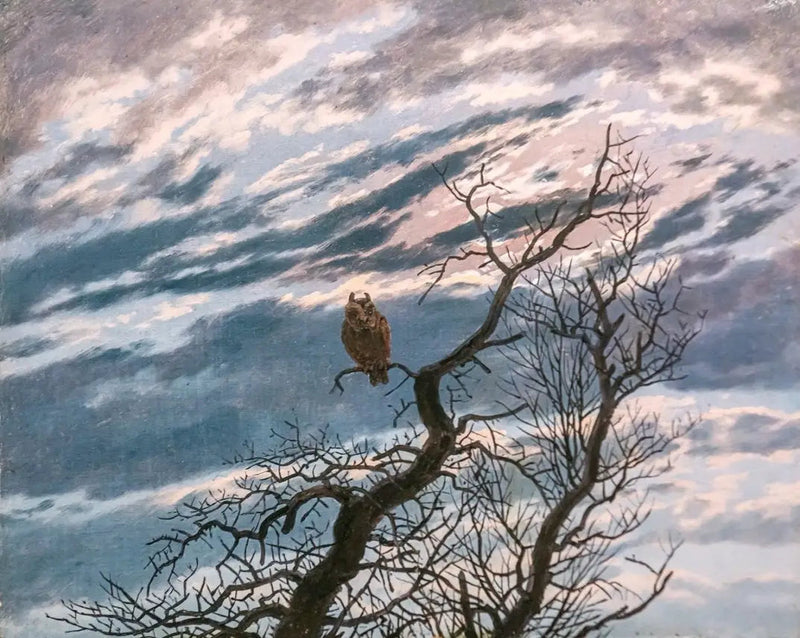 Uil op een boom - Caspar David Friedrich