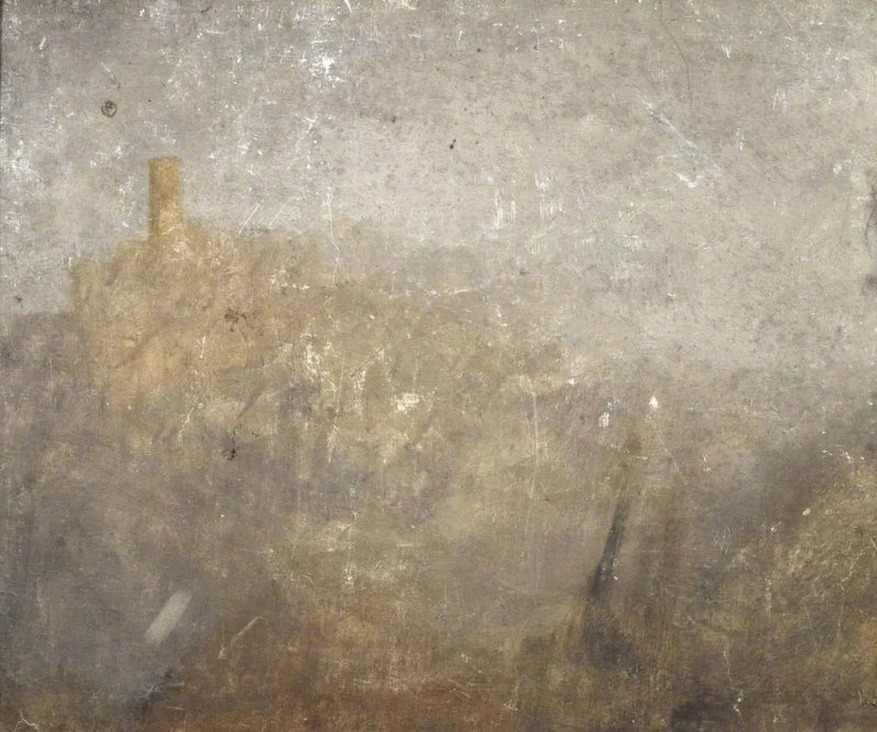 Heuvelachtig Landschap met Toren - J. M. W. Turner