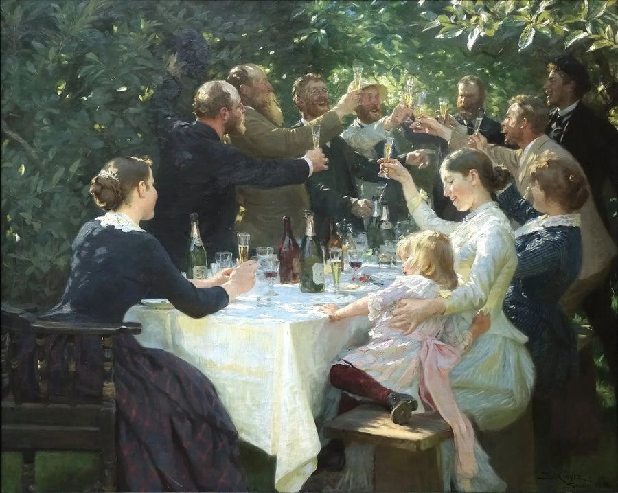 Hip, hip, hoera! - Peder Severin Krøyer