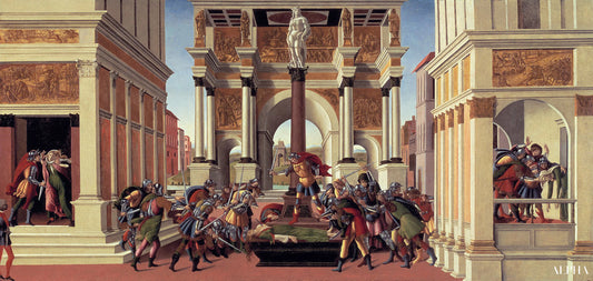 Geschiedenis van Lucrèce - Sandro Botticelli - Reproducties van schilderijen en hoogwaardige schilderijen