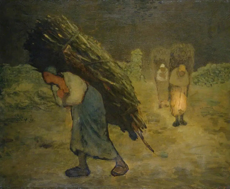 Winter, de homo-verzamelaars - Jean-François Millet