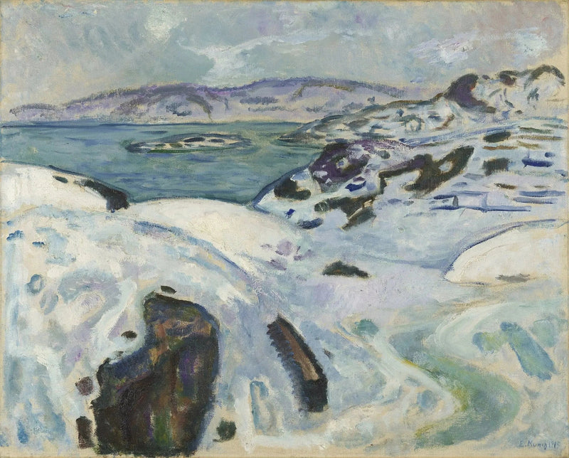 Winter aan de kust - Edvard Munch