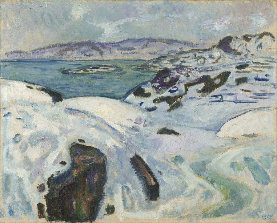 Winter aan de kust - Edvard Munch