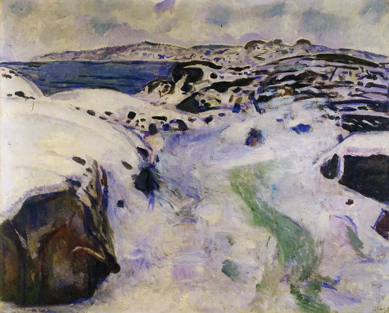 Winter aan de kust - Edvard Munch