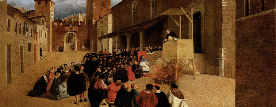 Homilie van Sint-Dominicus in Recanati - Lorenzo Lotto