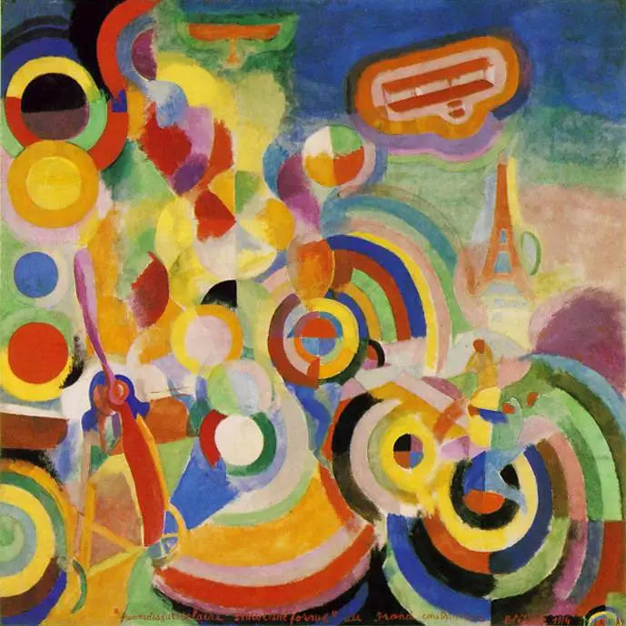 Eerbetoon aan Blériot - Robert Delaunay