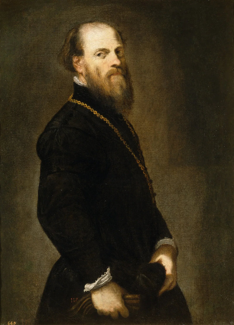 Man met gouden ketting - Jacopo Tintoretto