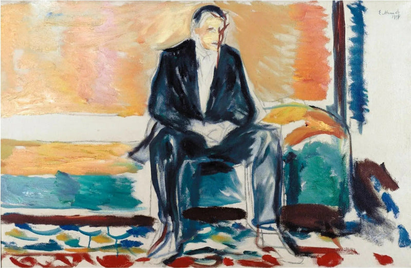 Zittende man - Edvard Munch