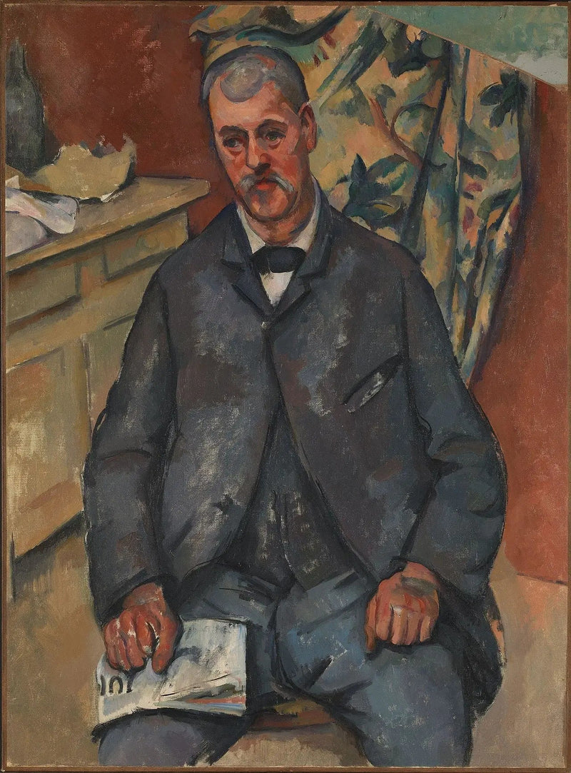 Zittende man - Paul Cézanne