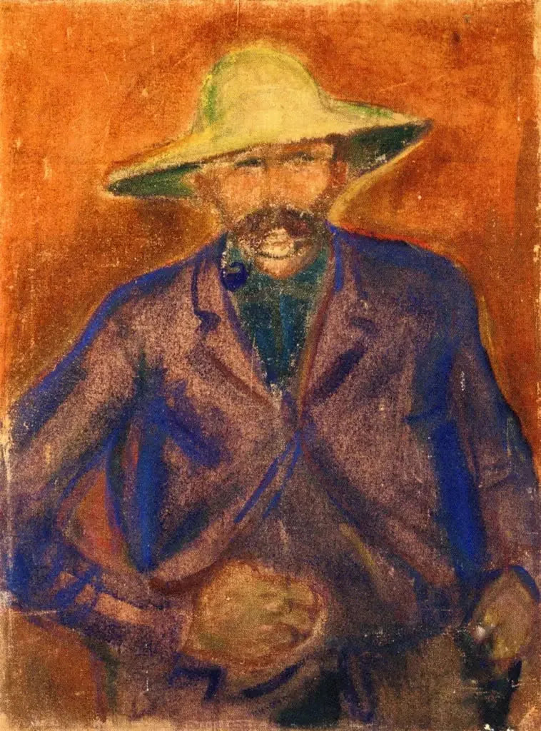 Man met strohoed - Edvard Munch