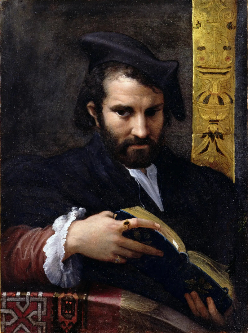 Man met een boek - Parmigianino