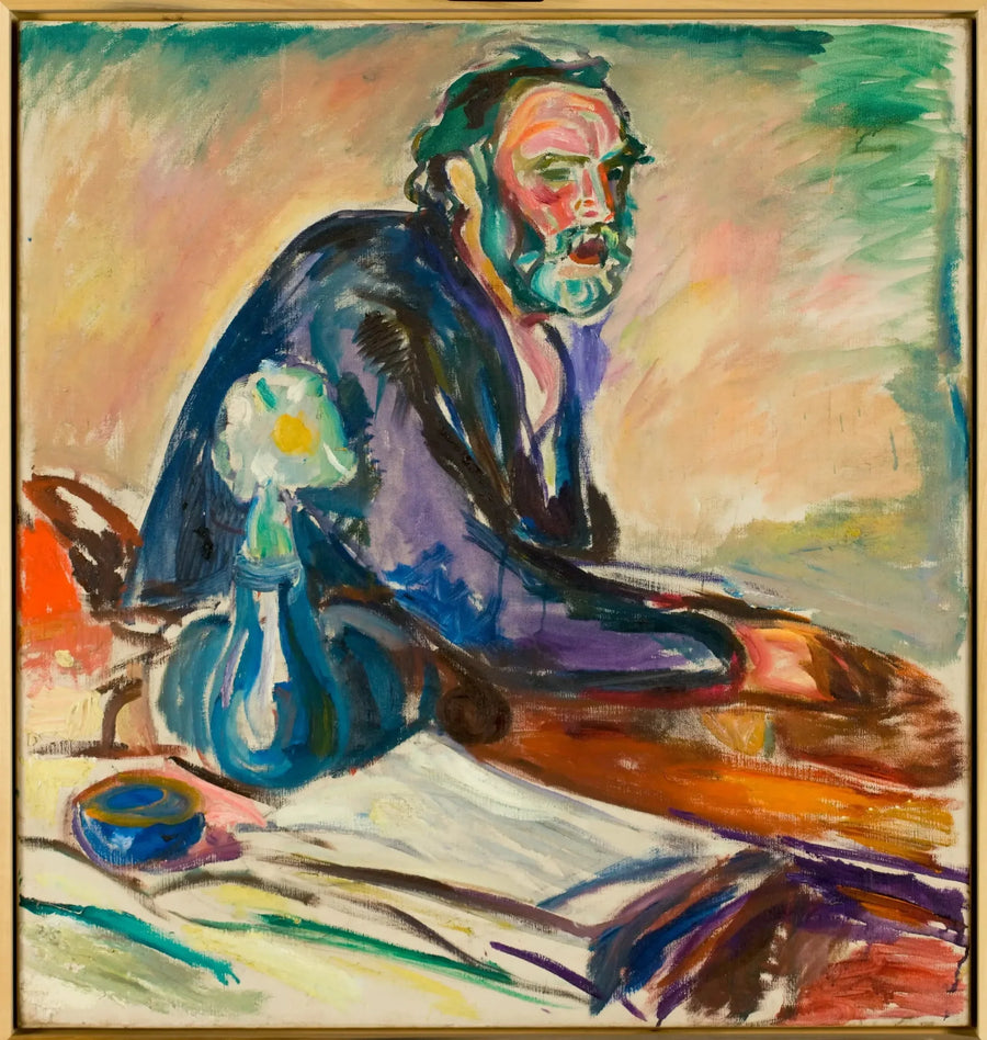 Man met bronchitis - Edvard Munch